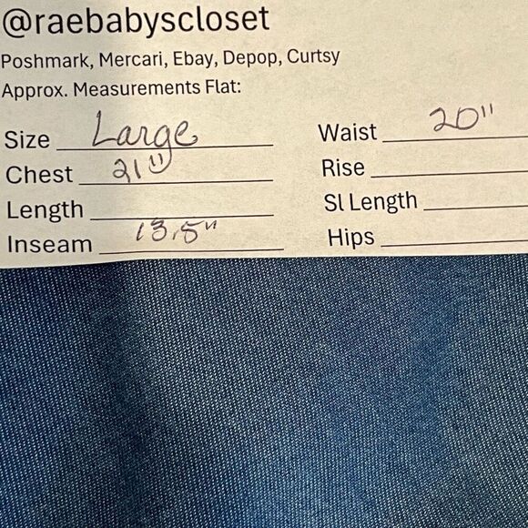 Soft Surroundings Blue Chambray V-Neck Culotte Jumpsuit Size L - Picture 8 of 8